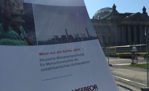 Misereor über das deutsche Geschäft mit der Kohle Südafrikas im Bundestag (Foto: Privat)