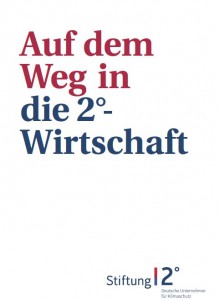 Die Broschüre "Auf dem Weg in die 2°-Wirtschaft" wurde vorgestellt (Foto: Screenshot/Stiftung 2°)