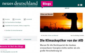 screenshot Klimablog neues deutschland