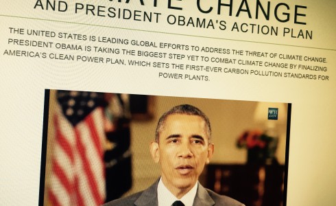 Obama stellt auf Webseite von Weißen Haus seinen Klimaplan (Foto: Screenshot/WhiteHouse.gov)